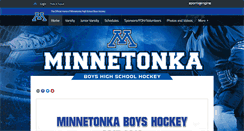 Desktop Screenshot of minnetonkahockey.org
